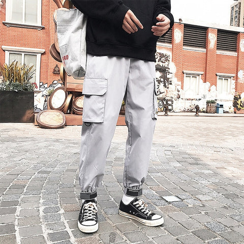 Men's Side Pockets Cargo Harem Pants