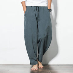 Cotton Harem Pants Men